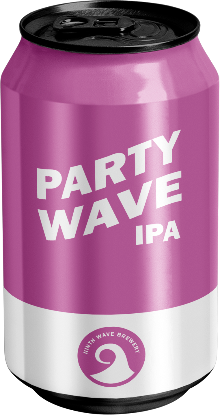 party wave beer can